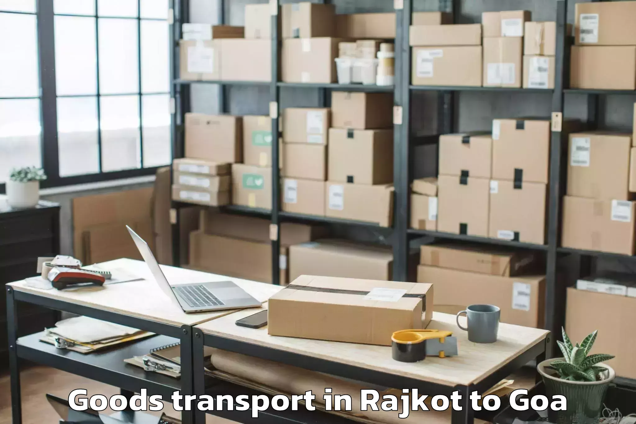 Book Rajkot to Goa University Goods Transport Online